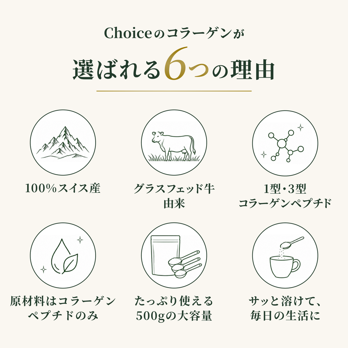 グラスフェッドコラーゲンペプチド